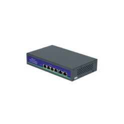 Switch poe 4 portowy złącza uplink instalacja kamer monitoringu ip